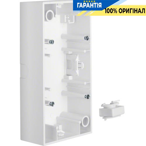 Коробка для наружного монтажа 2-а, полярно-белая матовая S.1, Berker 10429909