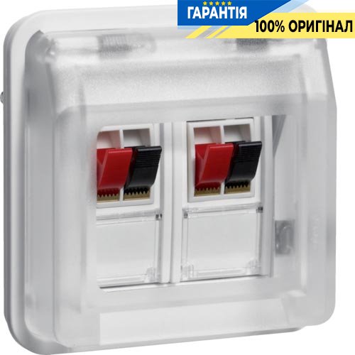 Вставка розетки для динаміка подвійна, полярно білий, Berker W.1 11963532