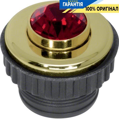 Нажимная кнопка Siam, цвет - золото, 1.5А/24В, Berker TS Crystal