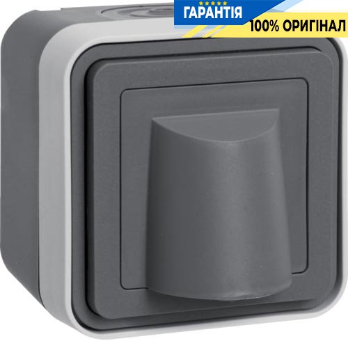 Кабельный отвод накладной, цвет серый W.1 Berker 42563525
