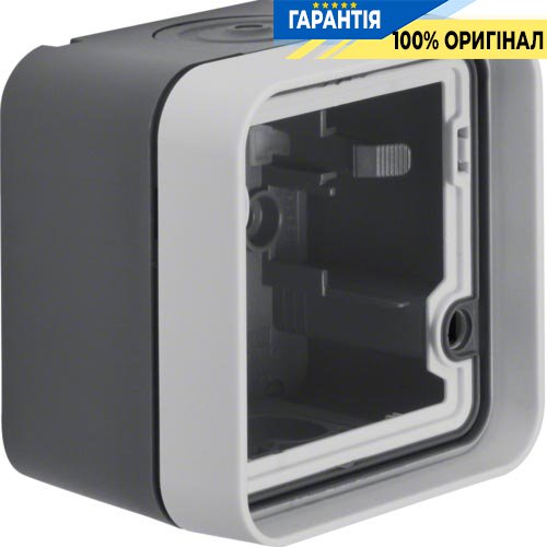 Корпус с рамкою 1Х для з/у, серый, W.1 Berker 6118913505