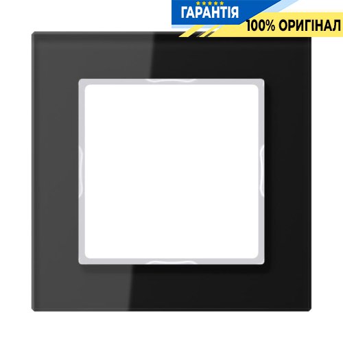 Рамка 1-а Jung AC581GLSW чорна