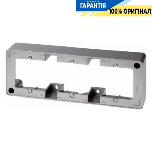 Рамка для наружного монтажа 3-а стальной лак, ARSYS Berker 10319004