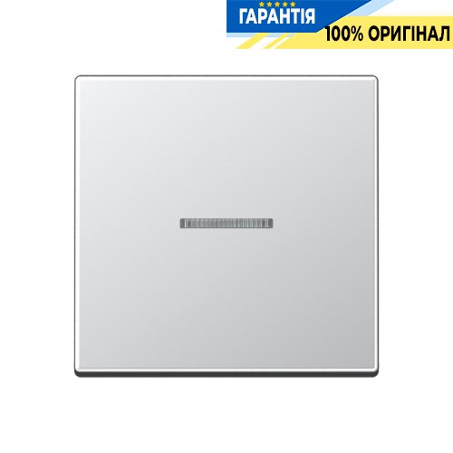 Клавиша 1-я с подсветкой Jung A590KO5AL алюминий