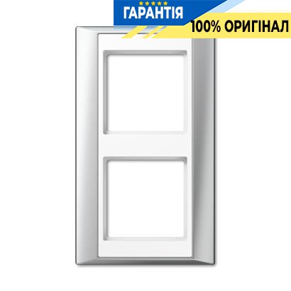 Рамка 2-я Jung AP582ALWW алюминий-белый