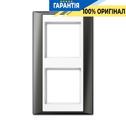 Рамка 2-а Jung AP582ANTWW антрацит-білий