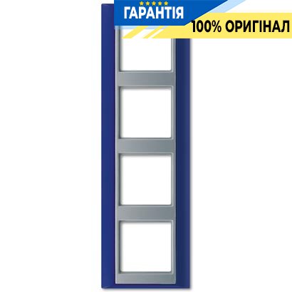 Рамка 4-я Jung AP584BLAL синий-алюминий