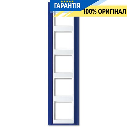 Рамка 5-я Jung AP585BLWW синий-белый