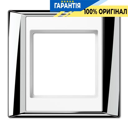 Рамка 1-а Jung AP581GCRWW хром-білий