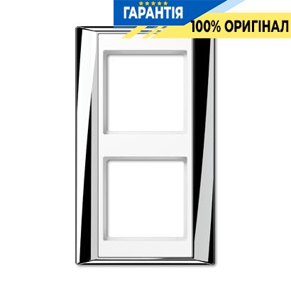 Рамка 2-а Jung AP582GCRWW хром-білий