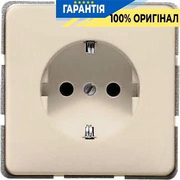 Розетка с заземлением Jung 520Z сл. кость