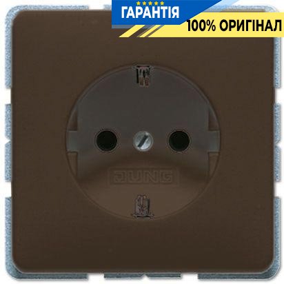Розетка с заземлением Jung CD520BR коричневый