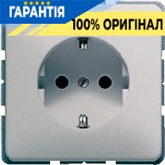 Розетка с заземлением Jung CD520PT платина