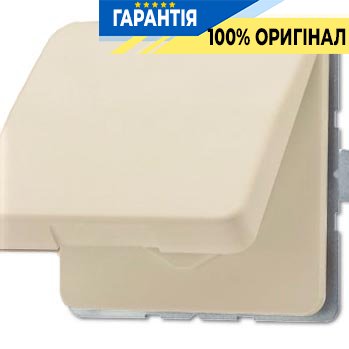Розетка с з/к с крышкой Jung CD520WU сл.кость