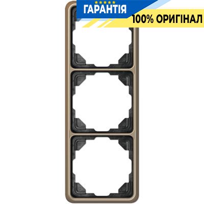 Рамка 3-а Jung CD583GB бронза