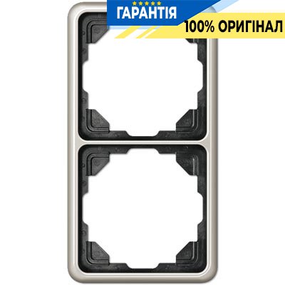 Рамка 2-я Jung CD582PT платина