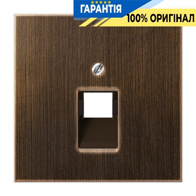 Панель розетки TF/PC 1-я Jung ME2969-1UAAT латунь Antik