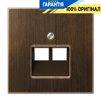 Панель розетки TF/PC 2-я Jung ME2969-2UAAT латунь Antik