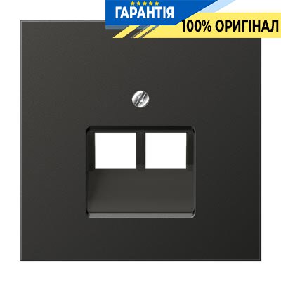 Панель розетки TF/PC 2-а Jung AL2969-2UAAN Антрацит