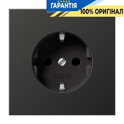 Розетка із заземленням і захистом Jung AL1520KIAN Антрацит