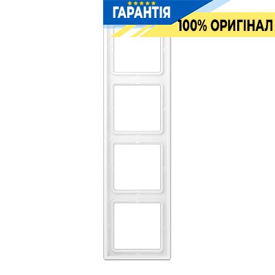 Рамка 4-а Jung LS984WWM білосніжний матовий
