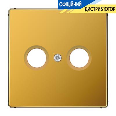 Панель розетки TV+R Jung LS990TVGGO, колір золото