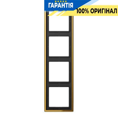 Рамка 4-я Jung GO2984 имитация золота