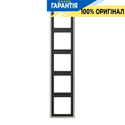 Рамка 5-а Jung ES2985 Edelstahl