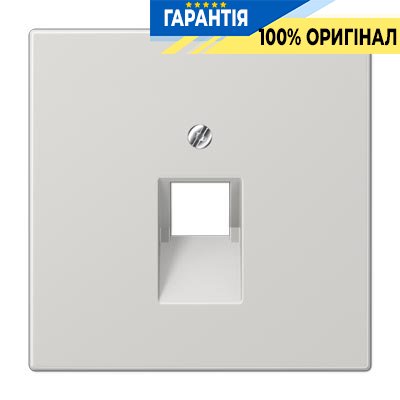 Панель розетки TF/PC 1-а Jung LS969-1UALG світло-сірий
