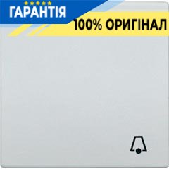 Клавіша з симв. "Дзвінок" Jung LS990KLG світло-сірий