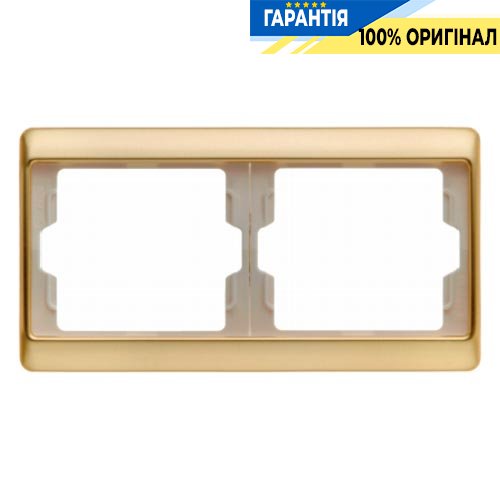 Рамка 2-а, золото, горизонтальная, ARSYS, Berker 13640002