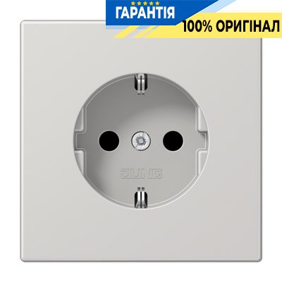 Розетка із заземленням Jung LS1520LG світло-сірий