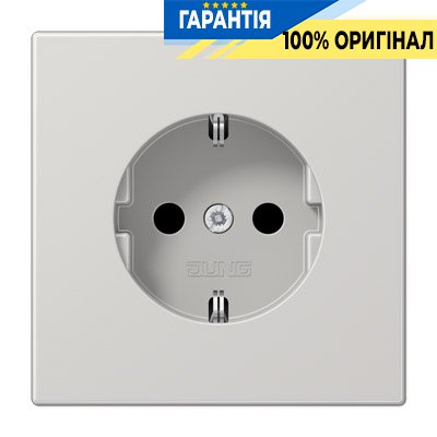 Розетка с заземлением и защитой Jung LS1521 KILG светло-серый
