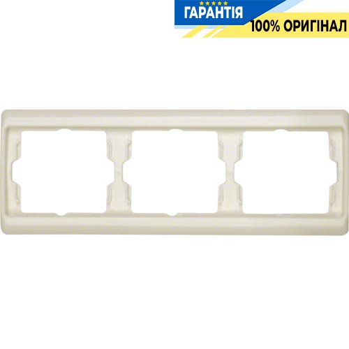 Рамка 3-а, белая, горизонтальная, ARSYS, Berker 13730002