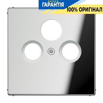 Панель розетки TV+R (CAT) Jung GCR2990SAT Блискучий хром