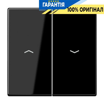 Клавіша 2-а з символами «стрілки» Jung LS995PSW чорний