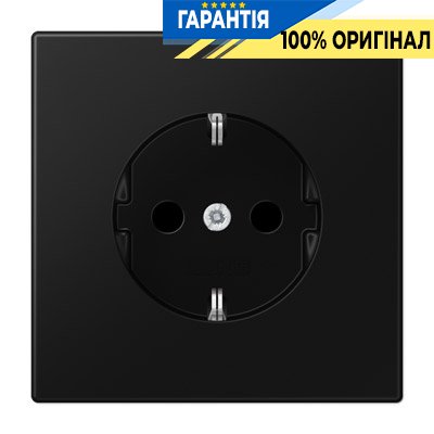 Розетка із заземленням Jung LS1520SWM чорний графіт матовий