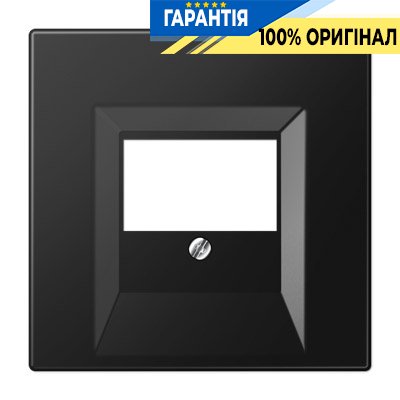 Панель аудіо-розетки Jung LS969TSWM матовий чорний графіт