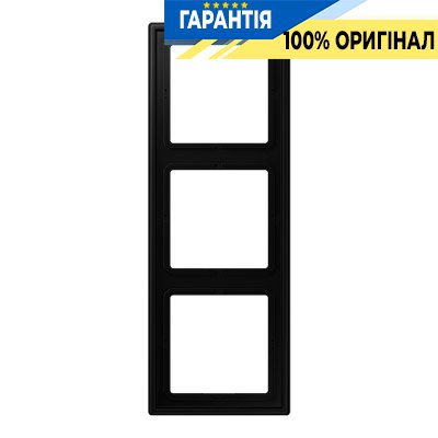 Рамка 3-а Jung LS983SWM матовий чорний графіт