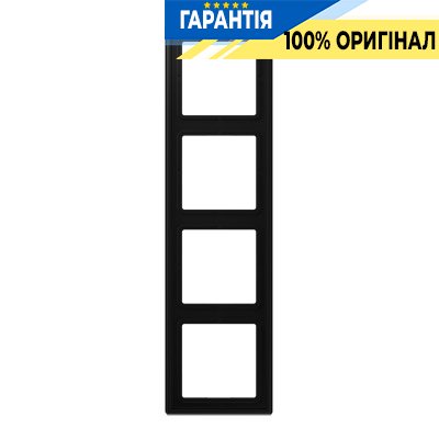 Рамка 4-а Jung LS984SWM матовий чорний графіт