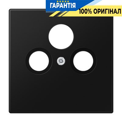 Панель розетки TV+R (SAT) Jung LS990SATSWM матовий чорний графіт