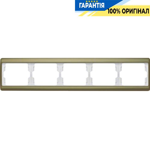 Рамка 5-а, золото, горизонтальная, ARSYS, Berker 13940002