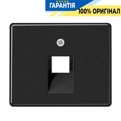 Панель розетки TF/PC 1-я Jung SL569-1UASW черный