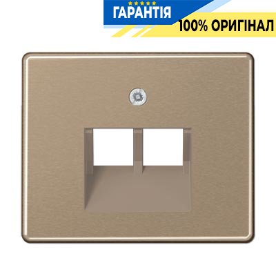 Панель розетки TF/PC 2-я Jung SL569-2UAGB бронза