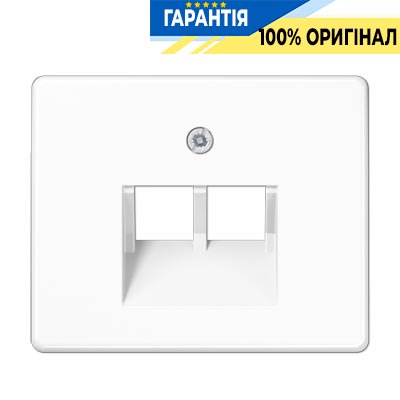 Панель розетки TF/PC 2-а Jung SL569-2UAWW білий