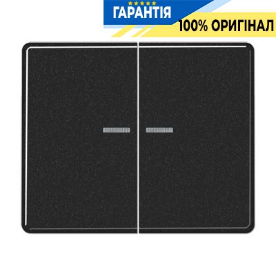 Клавіша 2-а з підсвічуванням Jung SL595KO5SW чорний