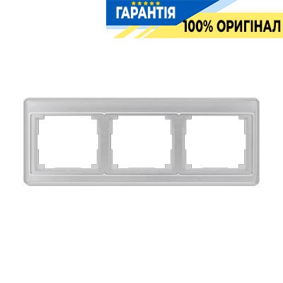 Рамка 3-я Jung SL583SI серебро