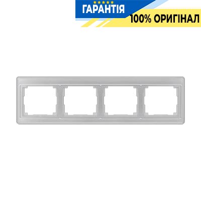 Рамка 4-а Jung SL584SI срібло