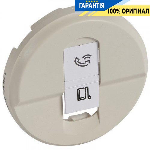 Накладка компьютерной розетки RJ45 Legrand Celiane слоновая кость 66235