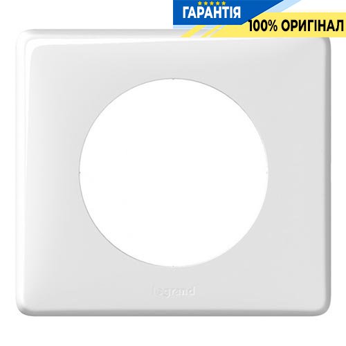 Рамка 1-а Legrand Celiane 66631, «Білий глянець»